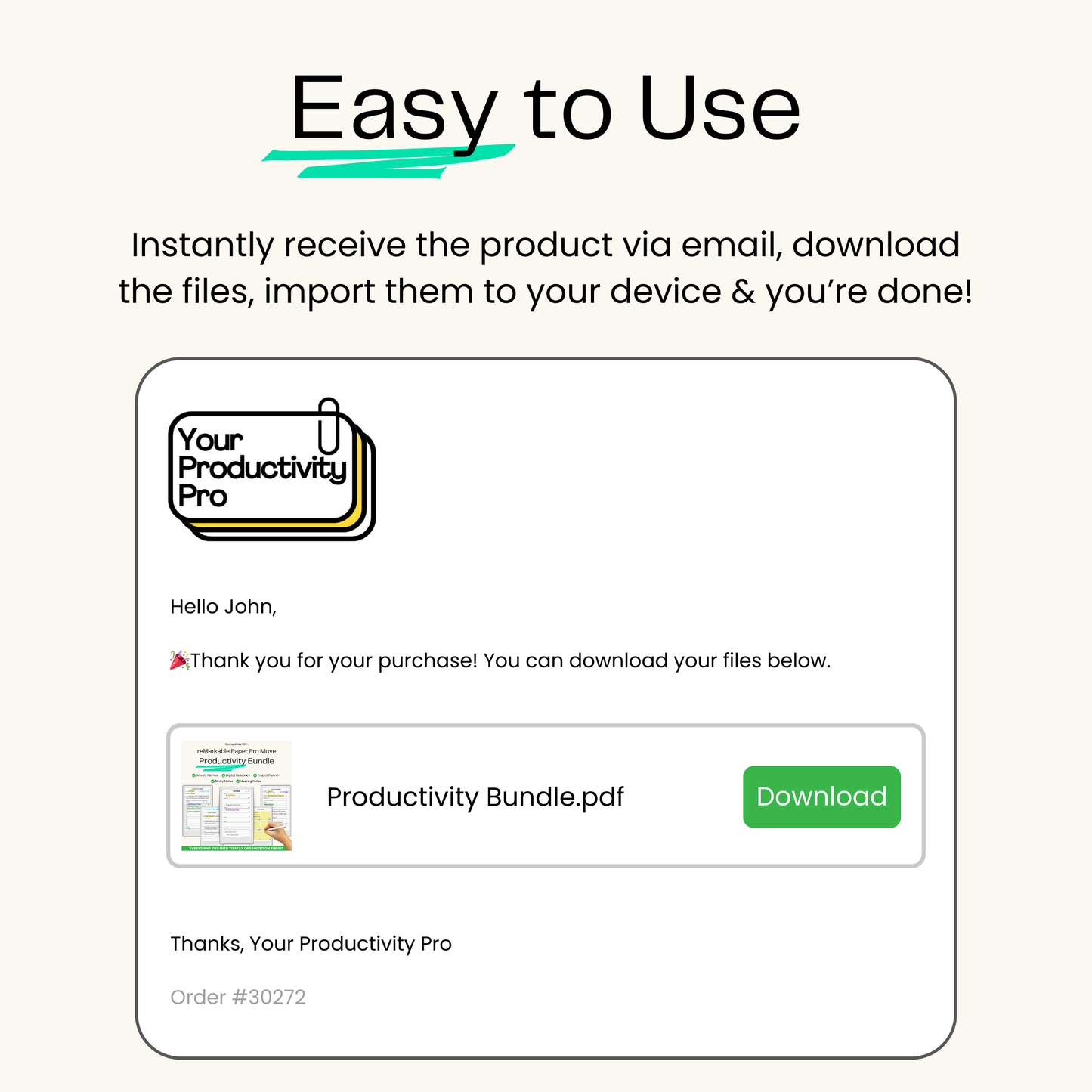 reMarkable Paper Pro Move - Productivity Templates Bundle