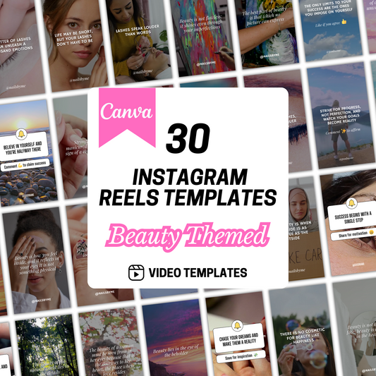 Beauty Instagram Reels Canva Templates