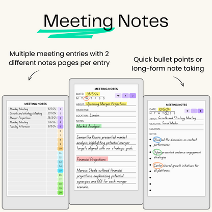 reMarkable Paper Pro Move - Productivity Templates Bundle