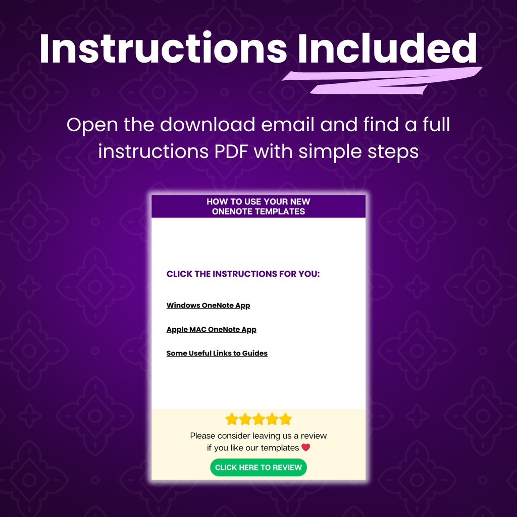 OneNote Daily Life Trackers Templates