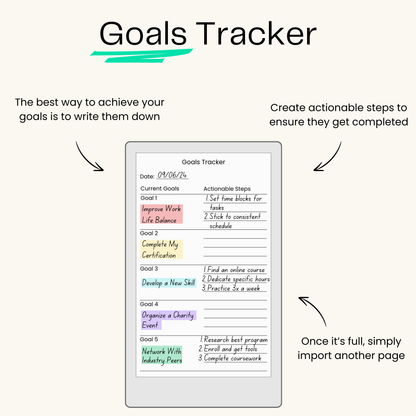 Life Organizer Templates Bundle for reMarkable Paper Pro Move