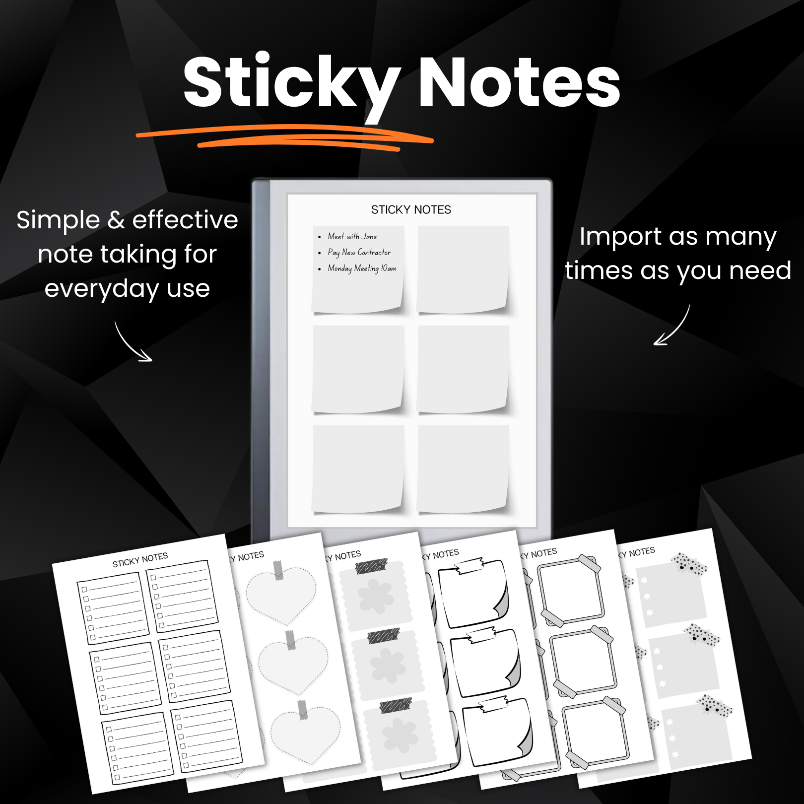 reMarkable Productivity Templates Bundle