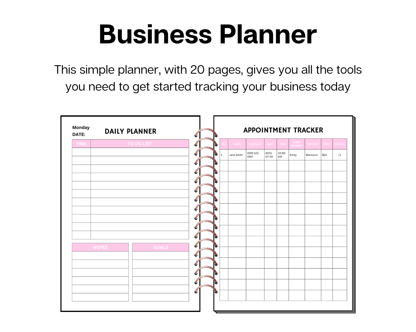 Business Starter Templates Bundle - Pink Theme