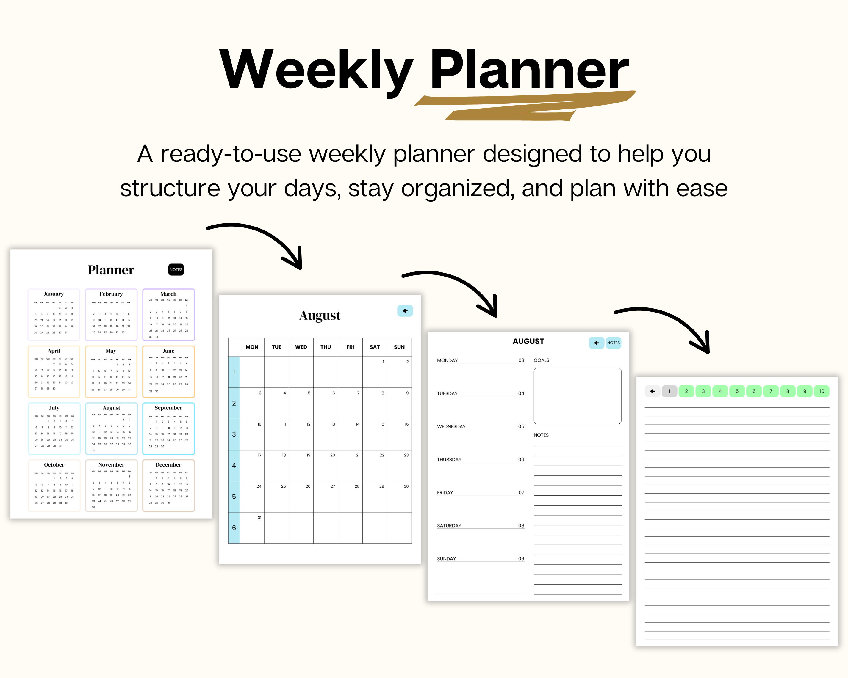 Complete Canva Templates Bundle - Beige Theme