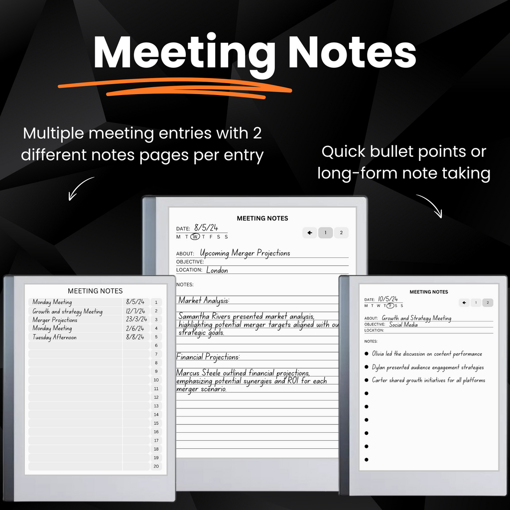 reMarkable Productivity Templates Bundle