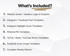 Complete Canva Templates Bundle - Dark Theme