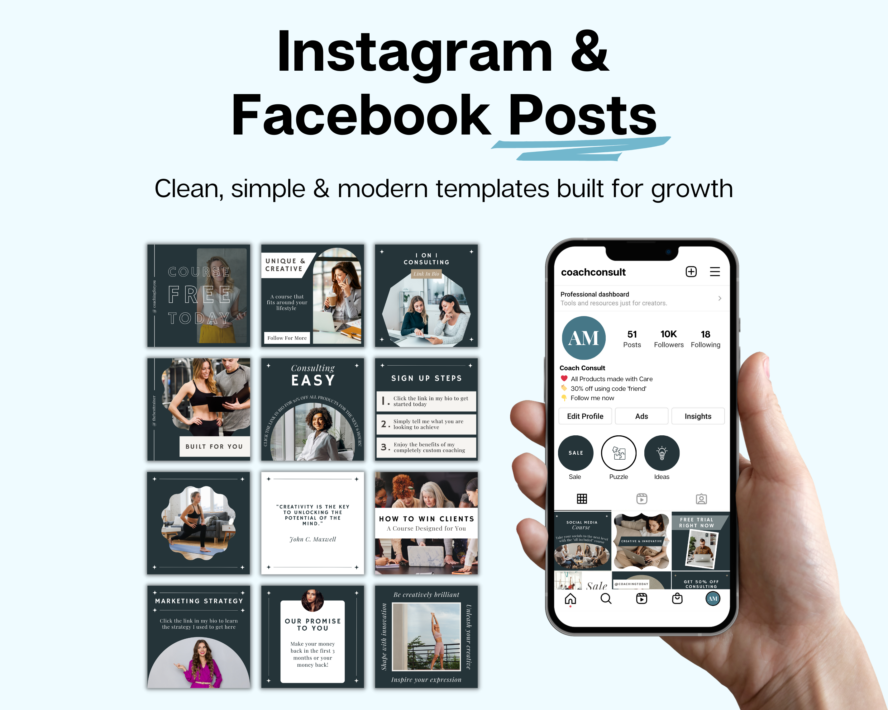 Complete Canva Templates Bundle - Dark Theme