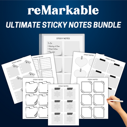 reMarkable Sticky Notes Bundle Templates