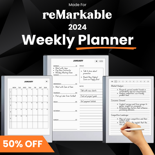 Weekly Planner for reMarkable