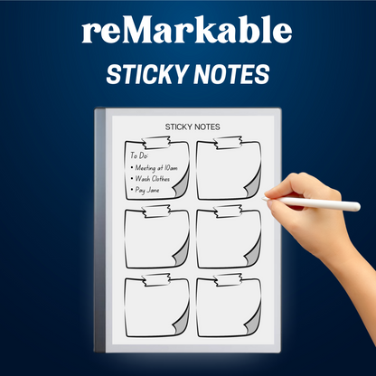 reMarkable Sticky Notes Templates