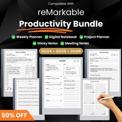 reMarkable Productivity Bundle 2024 + 2025 + 2026