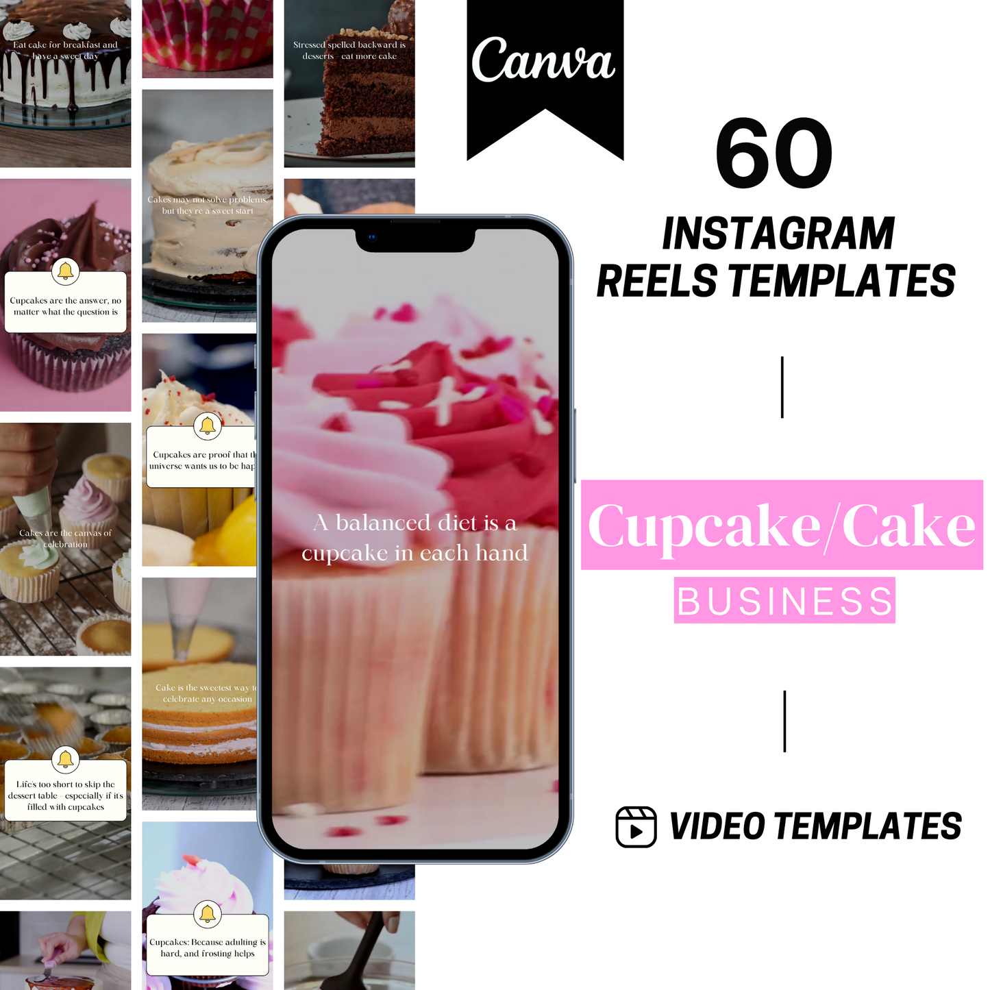 Bakery Instagram Reels Canva Templates