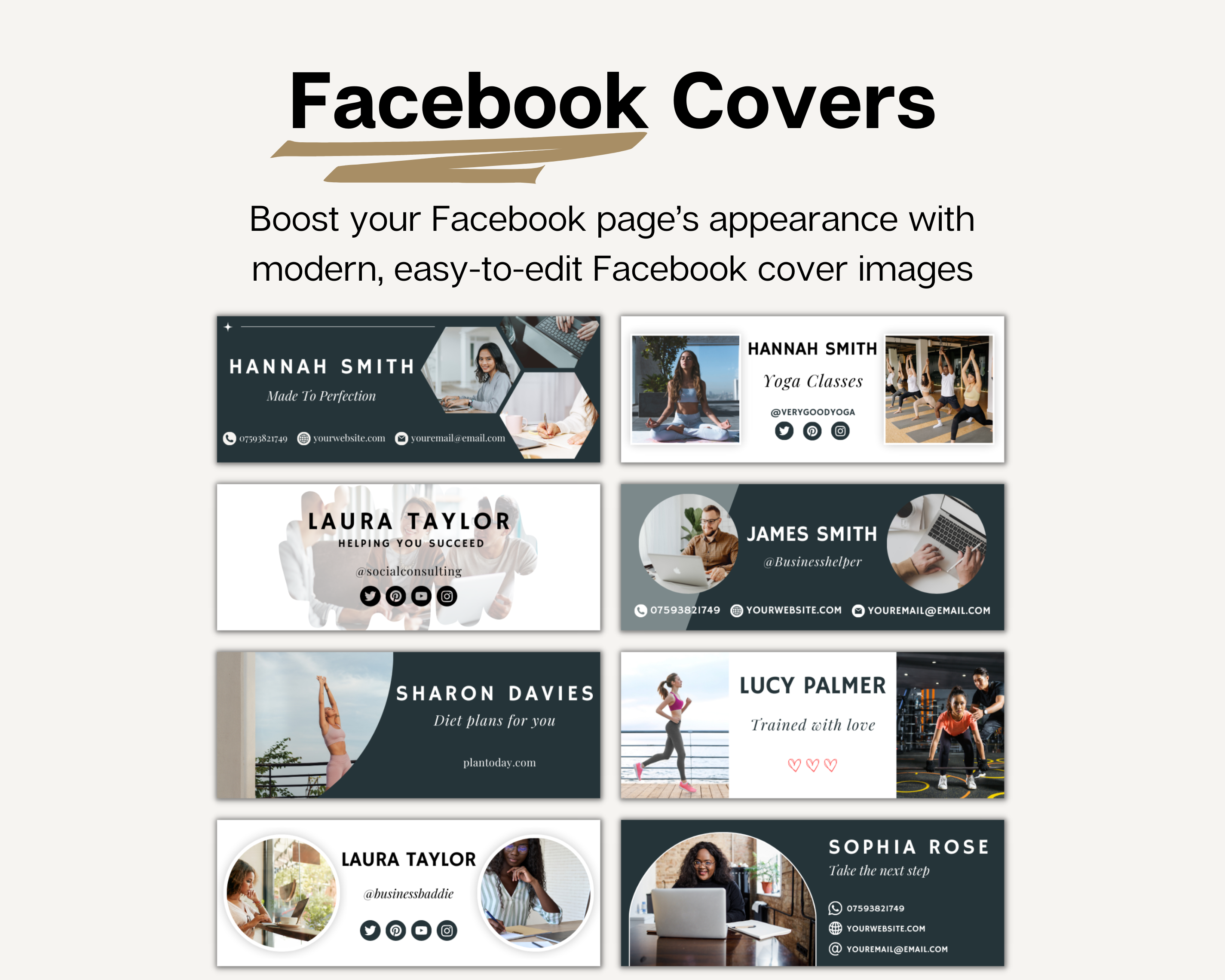 Complete Canva Templates Bundle - Dark Theme