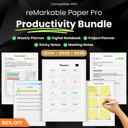 reMarkable Paper Pro Productivity Bundle 2024 + 2025 + 2026