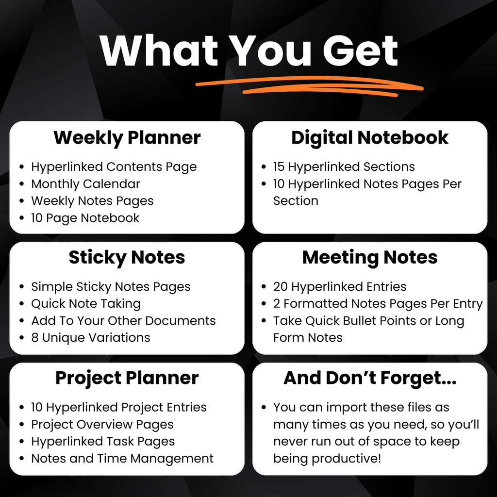 reMarkable Productivity Templates Bundle