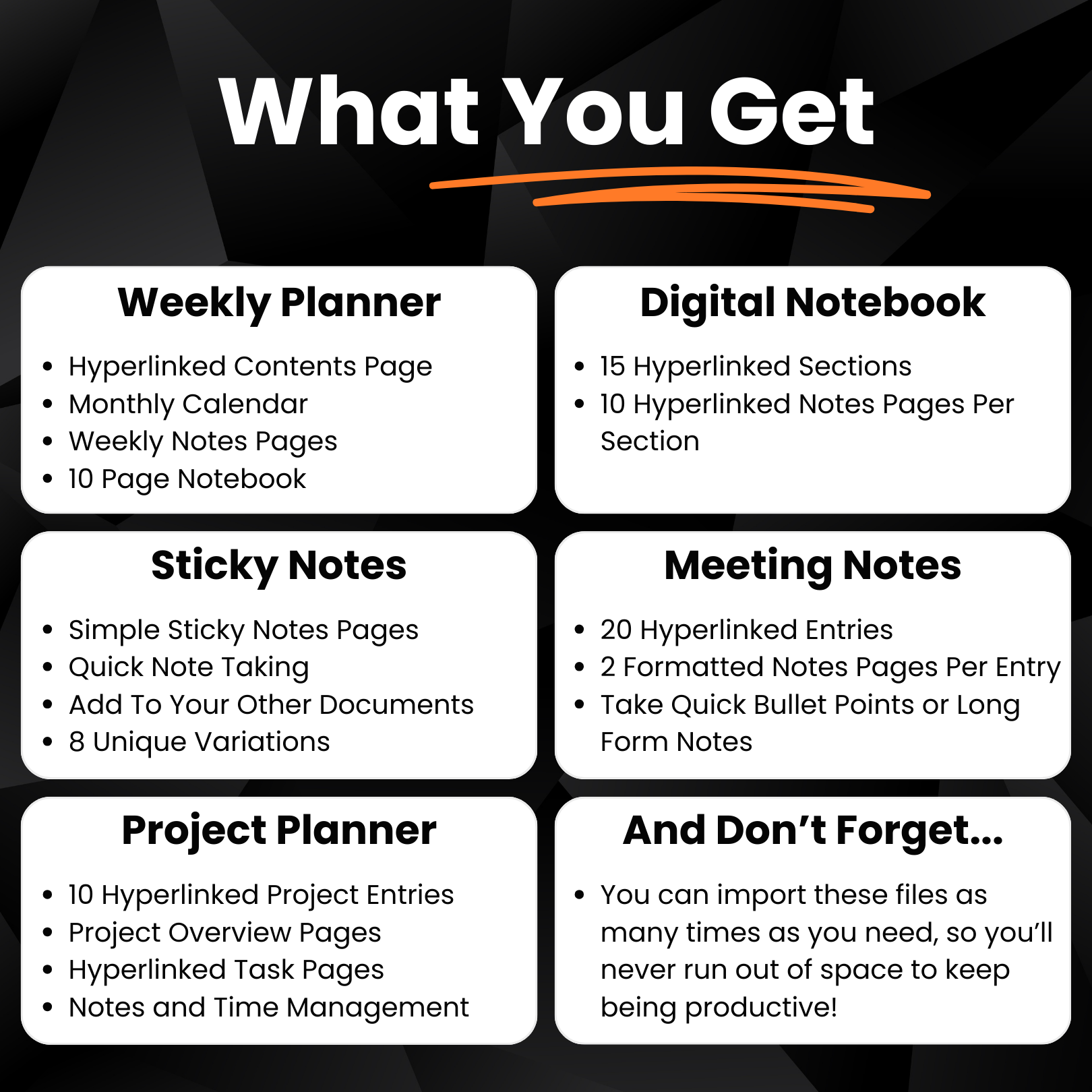 reMarkable Productivity Templates Bundle