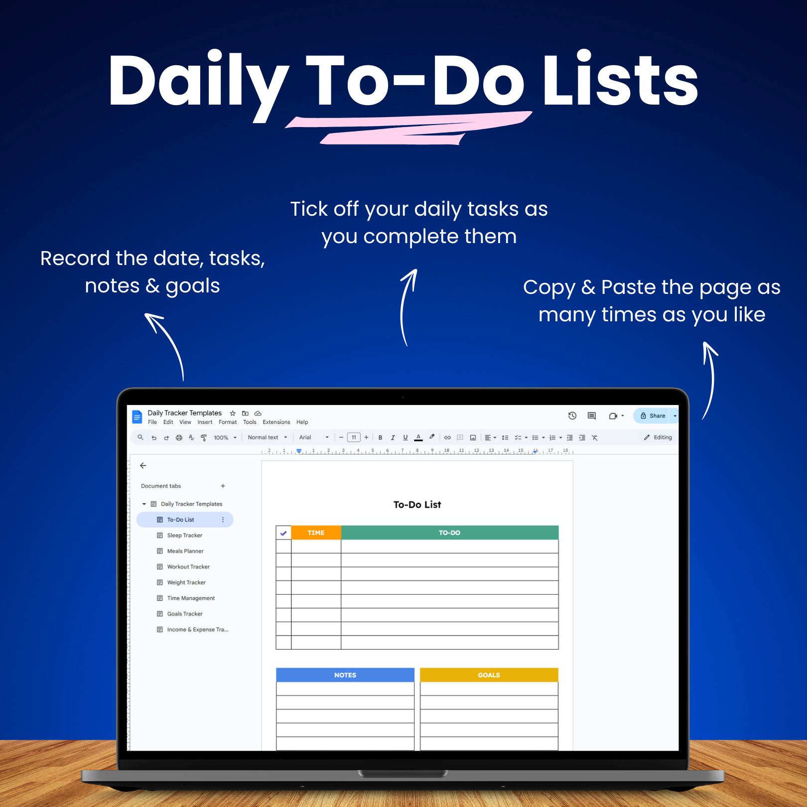 Google Docs Life Tracker Templates Bundle