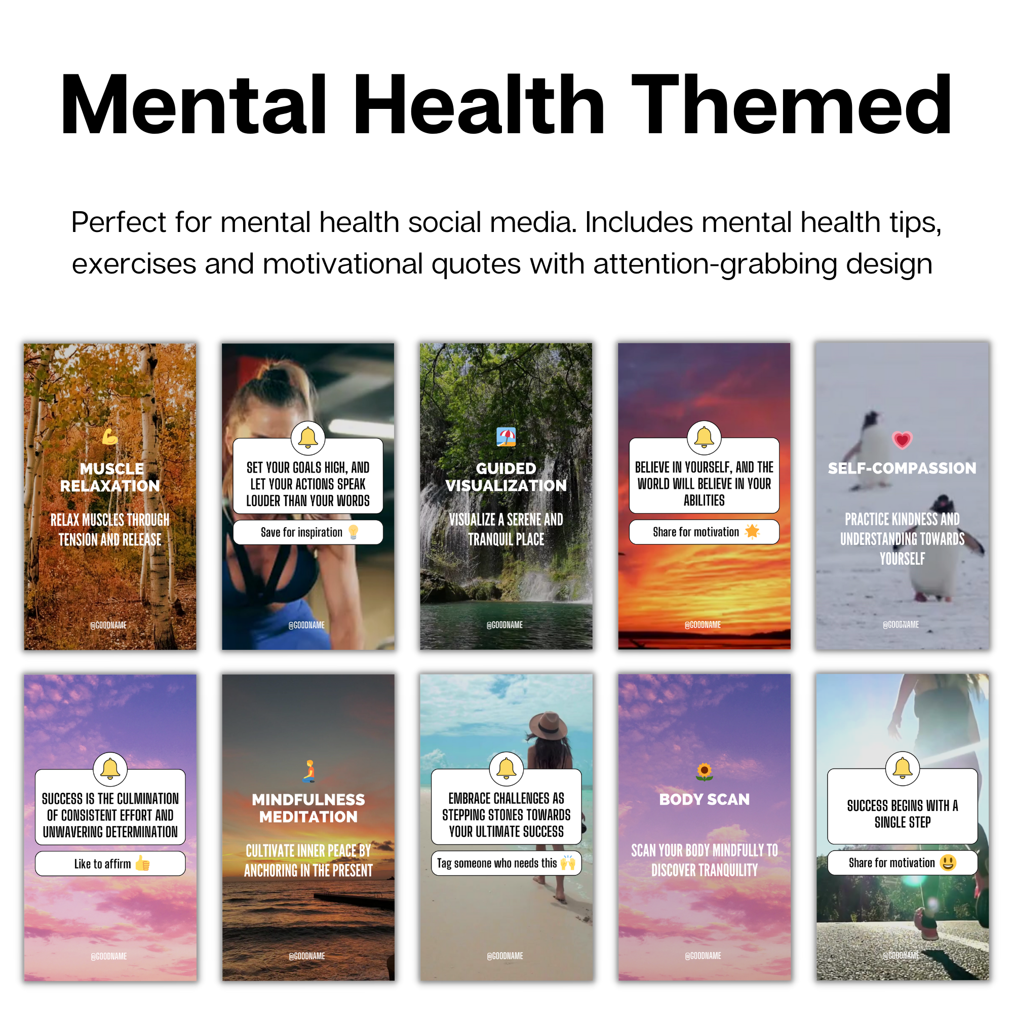 Mental Health Instagram Reels | Canva Templates