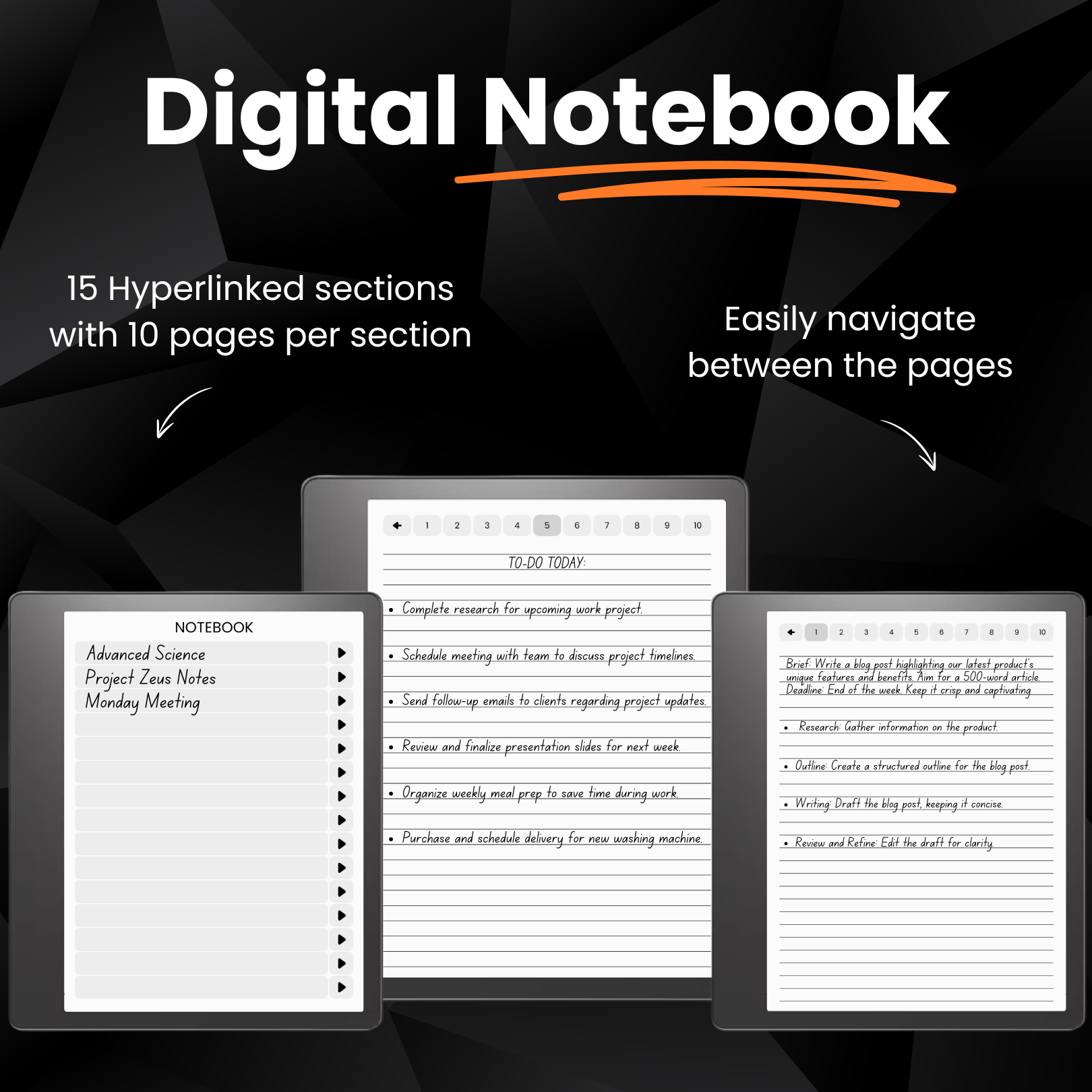 Kindle Scribe Productivity Templates Bundle