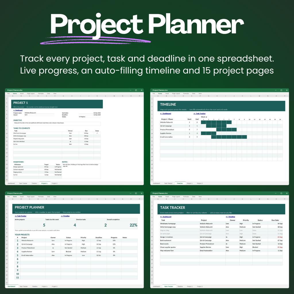 Excel & Sheets Productivity Bundle