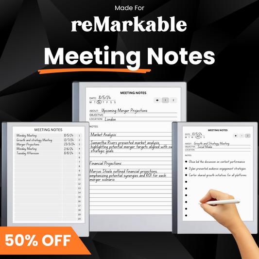 Meeting Notes for reMarkable