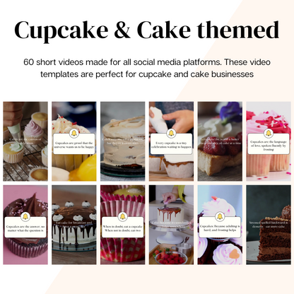 Bakery Instagram Reels Canva Templates