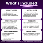 OneNote Productivity Templates Bundle 2025 & 2026