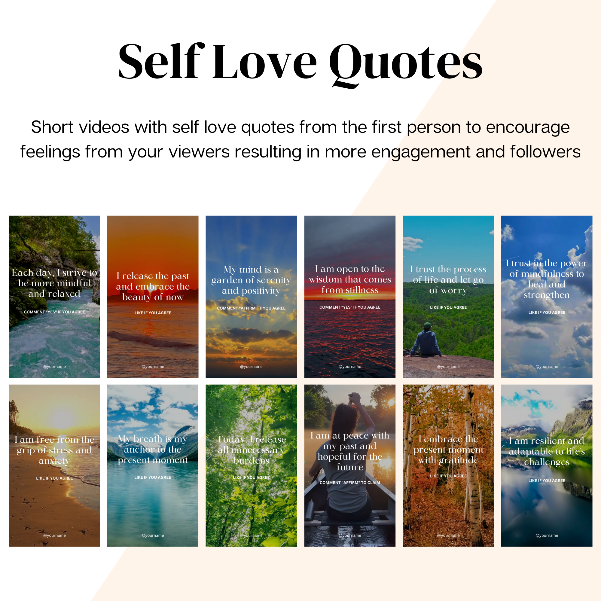 Self Love Instagram Reels | Canva Templates