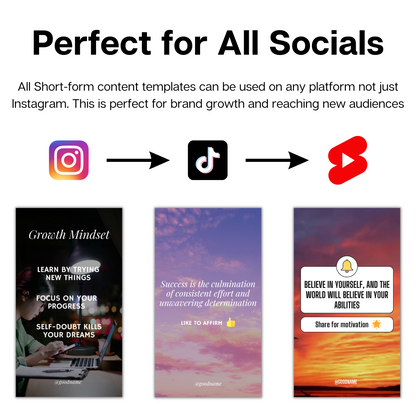 Motivational Quotes Instagram Reels Canva Templates