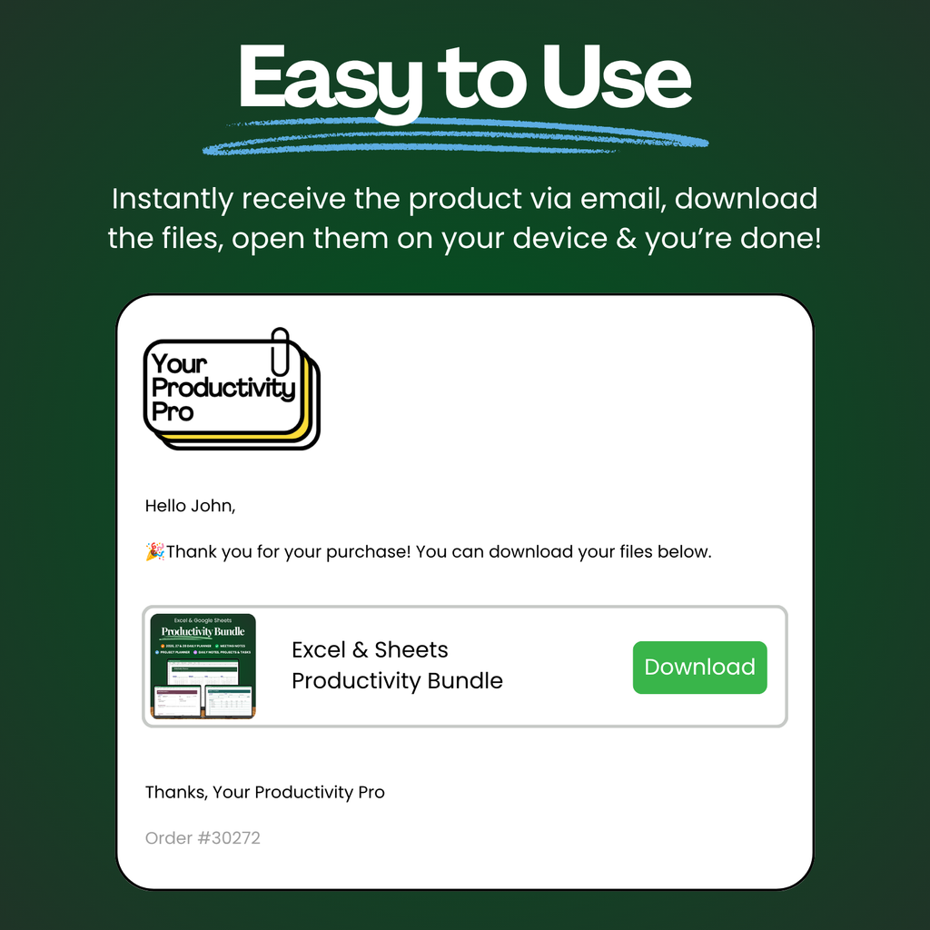 Excel & Sheets Productivity Bundle
