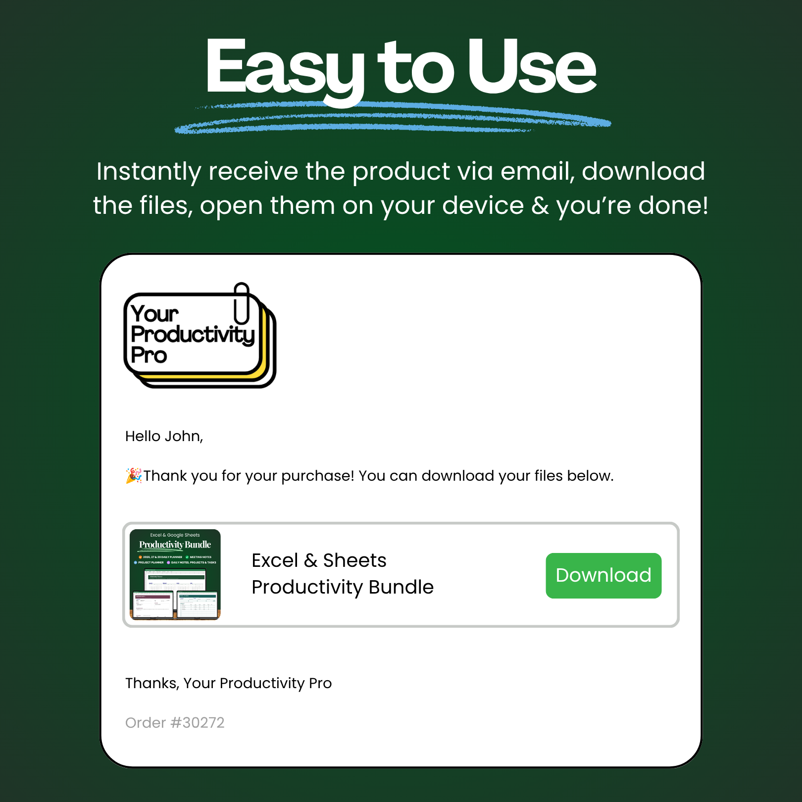 Excel & Sheets Productivity Bundle