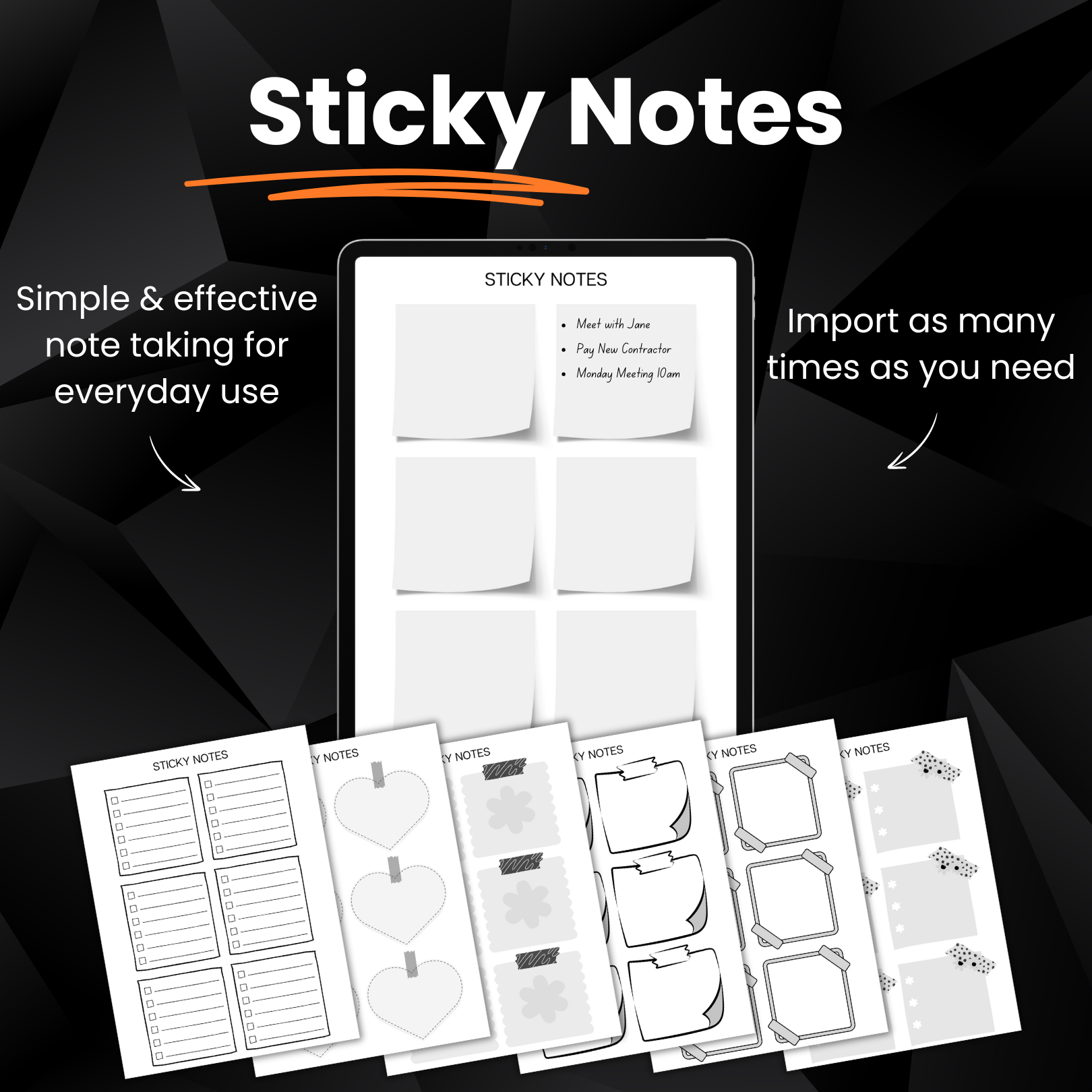 Productivity Bundle for Goodnotes / Any PDF Editor