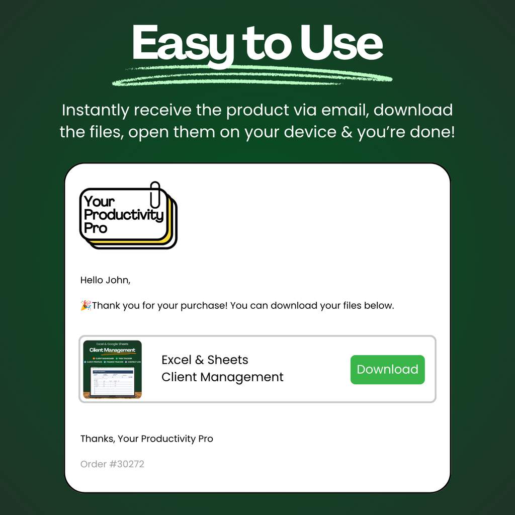 Excel & Sheets Client Management