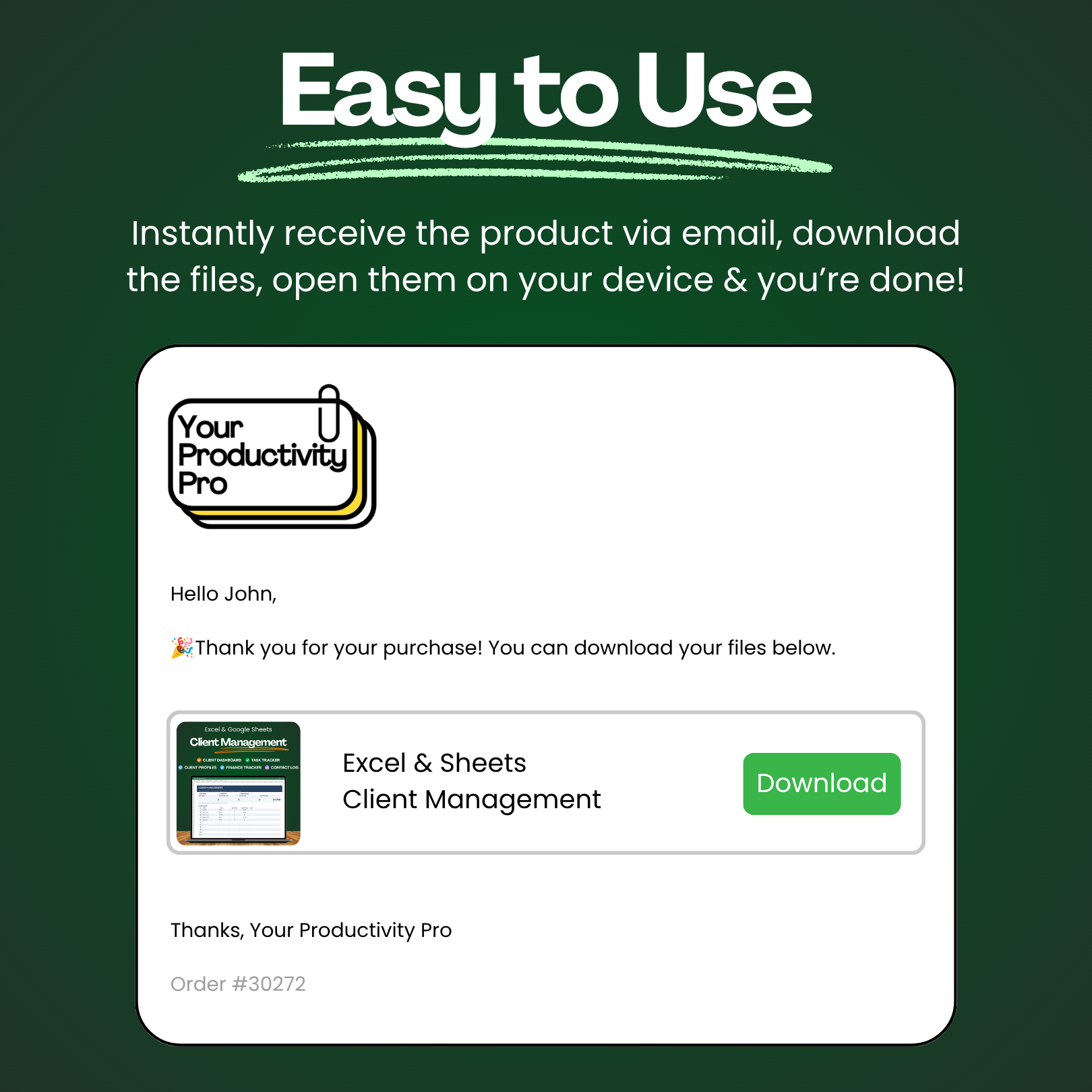 Excel & Sheets Client Management