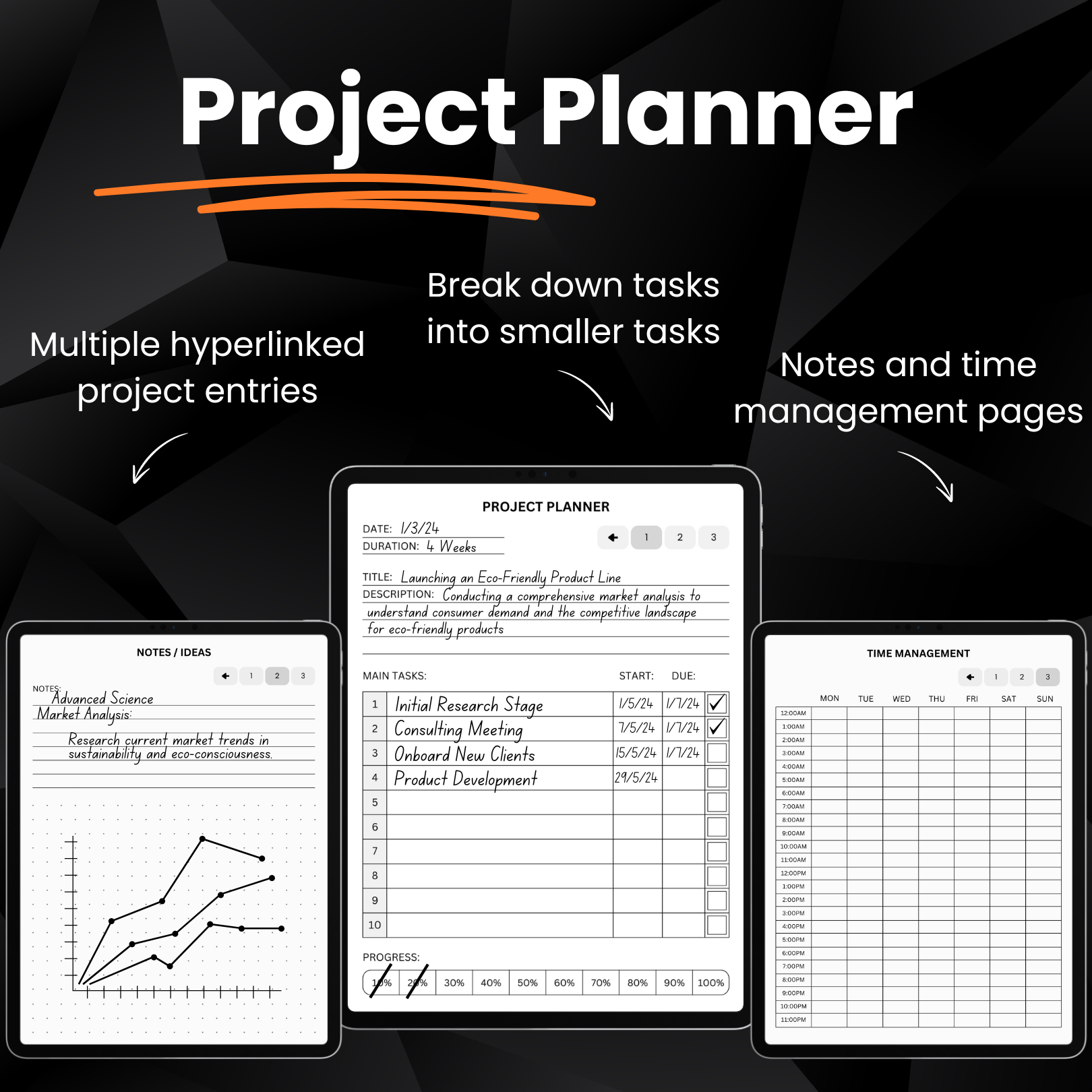Productivity Bundle for Goodnotes / Any PDF Editor