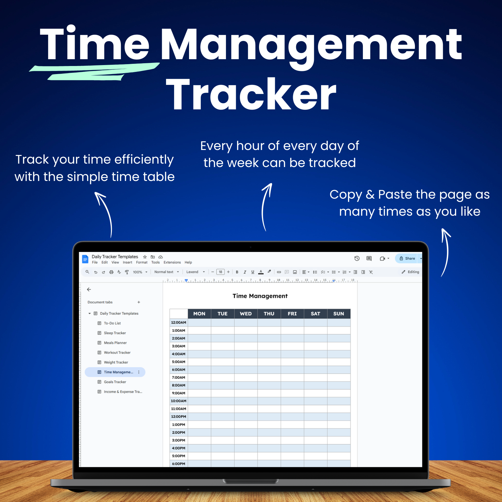 Google Docs Life Tracker Templates Bundle
