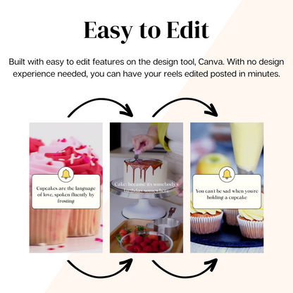 Bakery Instagram Reels Canva Templates