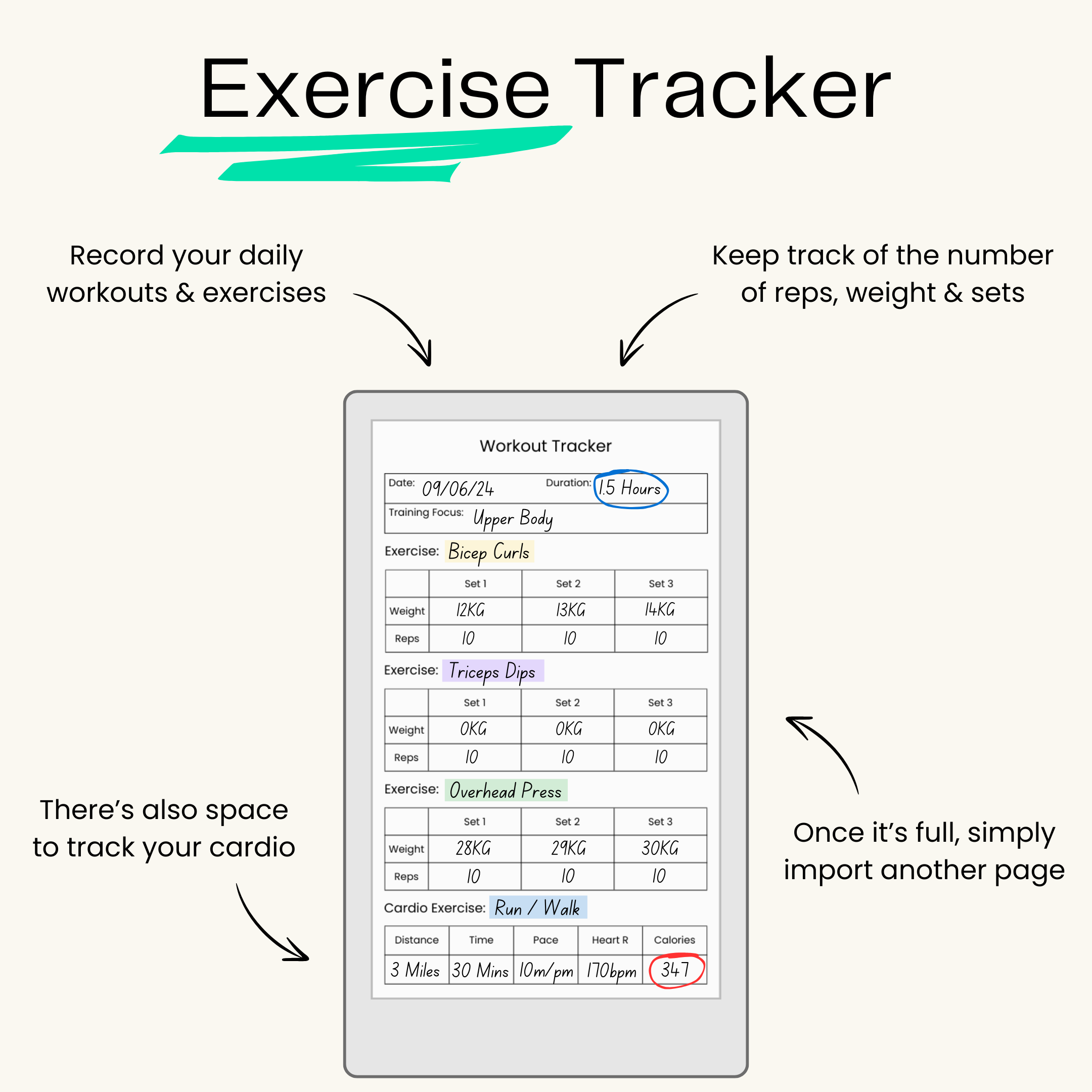 Life Organizer Templates Bundle for reMarkable Paper Pro Move