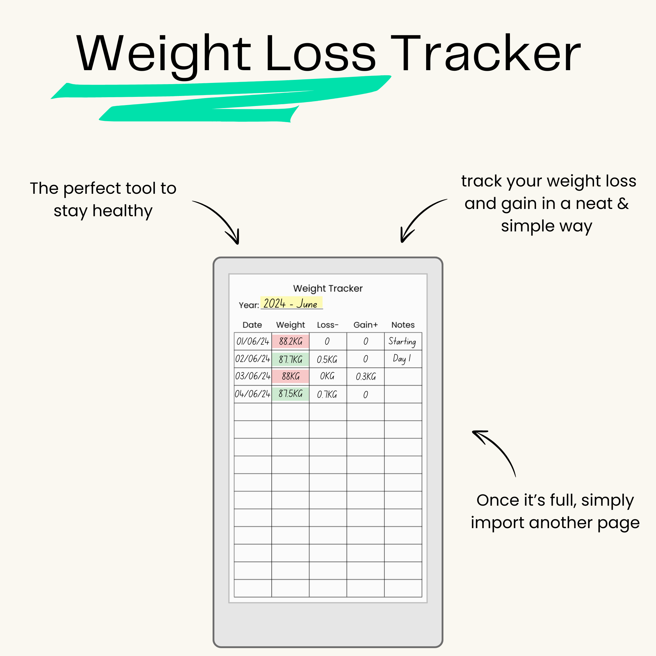 Life Organizer Templates Bundle for reMarkable Paper Pro Move