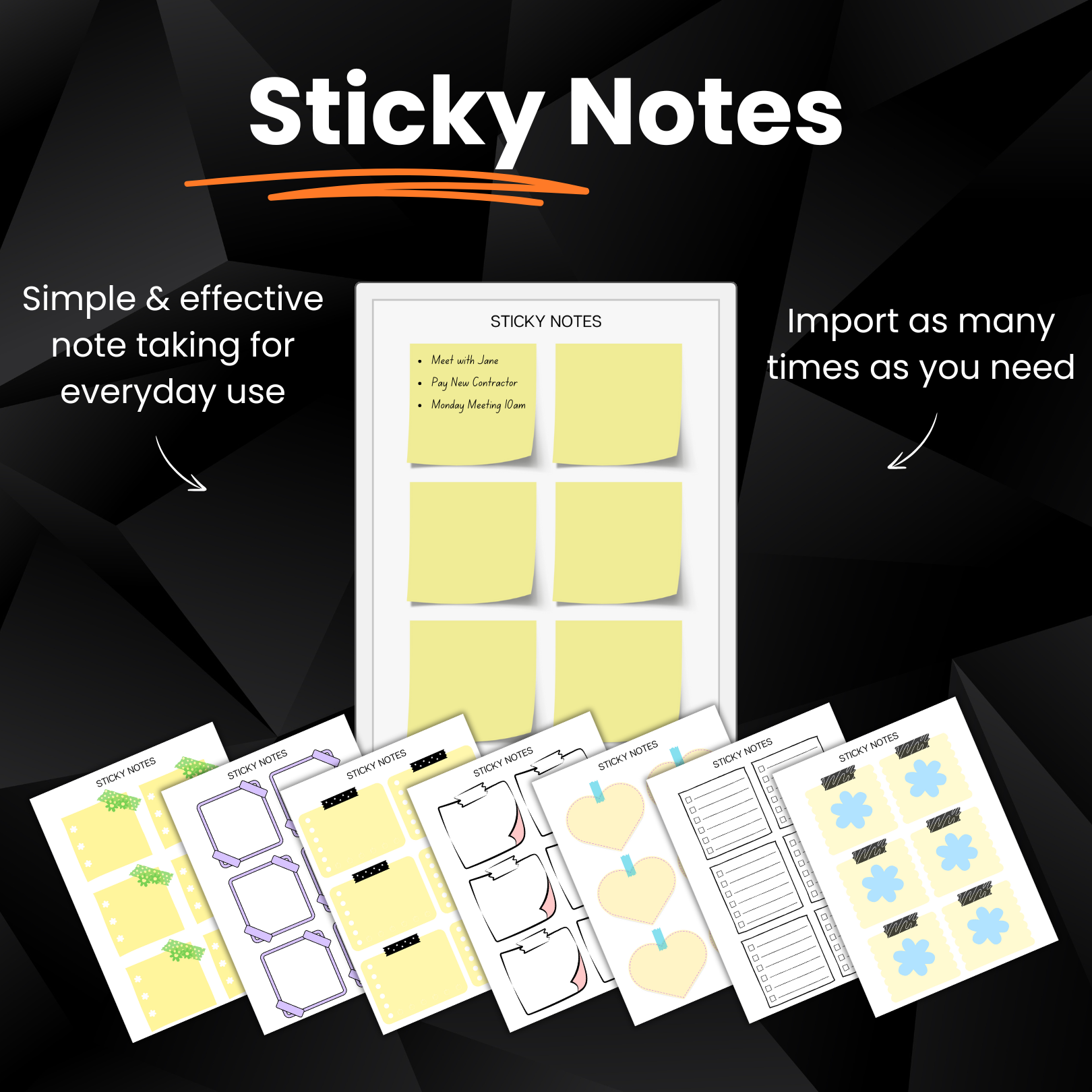 reMarkable Paper Pro - Productivity Templates Bundle