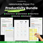 reMarkable Paper Pro - Productivity Templates Bundle
