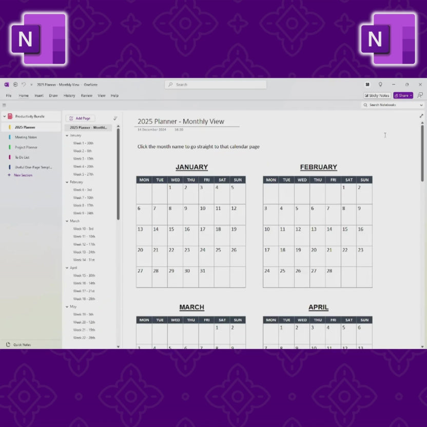 OneNote Productivity Templates Bundle – Your Productivity Pro