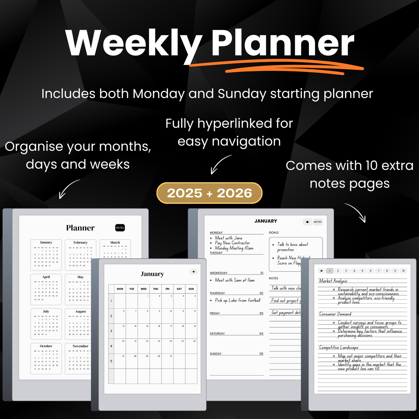 reMarkable Productivity Templates Bundle